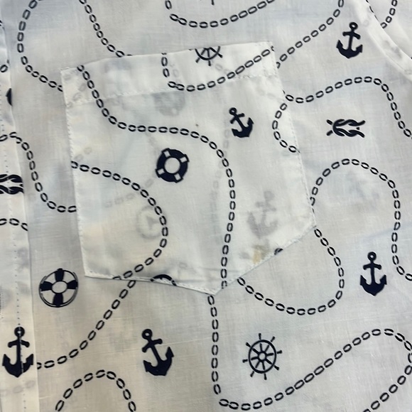 NWT Blue & White Nautical Cotton Blend European Slim Fit. Multiple sizes - Picture 6 of 7